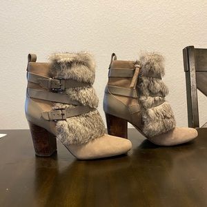 Genuine Rabbit Fur Booties from Louis ET Cie